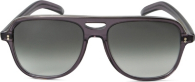 CUTLER AND GROSS Glitter-effect unisex aviator-style sunglasses