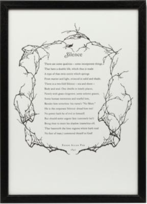THE IDLER ACADEMY Edgar Allen Poe text print