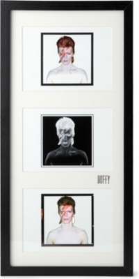 CHRIS DUFFY STUDIO David Bowie Aladdin Sane Triptych mounted print