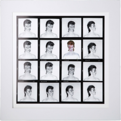 CHRIS DUFFY STUDIO David Bowie Aladdin Sane contact sheet print
