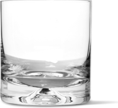 DARTINGTON Dimple pair of old fashioned crystal double whisky glasses
