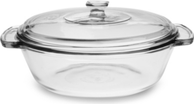  Clear casserole dish