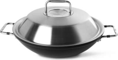 FISSLER Luno wok with lid 31cm