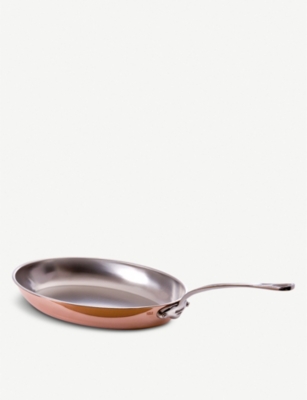 MAUVIEL M'héritage copper and stainless steel round frying pan 26cm