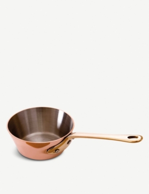 MAUVIEL M'minis copper and stainless steel splayed sauté pan 9cm