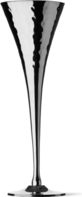 CULINARY CONCEPTS Hammered metal pair of flutes