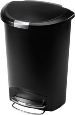 SIMPLEHUMAN Semi-round plastic pedal bin 50L