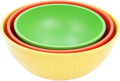 NORDICWARE Three-piece prep and serve mixing bowl set