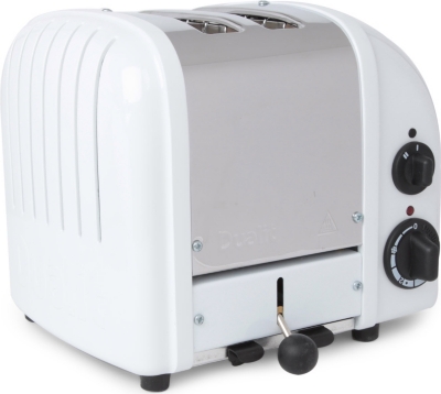 DUALIT Vario two-slice toaster in white