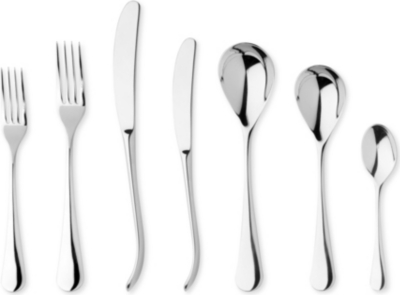 ROBERT WELCH Ashbury mirrored stainless steel seven-piece cutlery set