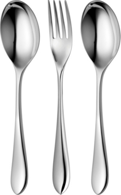 ROBERT WELCH Norton mirrored stainless steel three-piece serving set