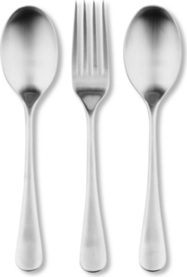 ROBERT WELCH Radford satin stainless steel three-piece serving set