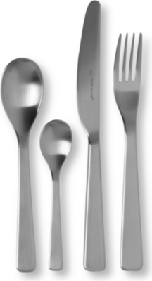 STUDIO WILLIAM Baobab satin stainless steel 16-piece cutlery set