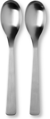 STUDIO WILLIAM Baobab satin two-piece serving spoon set