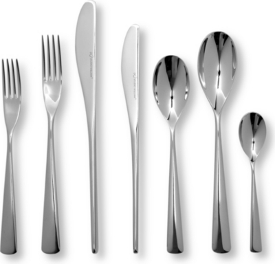 STUDIO WILLIAM Karri mirrored stainless steel 42-piece cutlery set