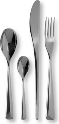 STUDIO WILLIAM Karri mirrored stainless steel 16-piece cutlery set