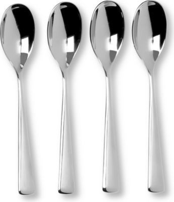 STUDIO WILLIAM Karri mirrored stainless steel eight-piece coffee spoon set