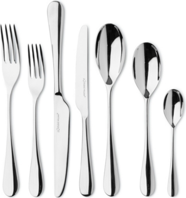 STUDIO WILLIAM Mulberry mirrored stainless steel 56-piece cutlery set