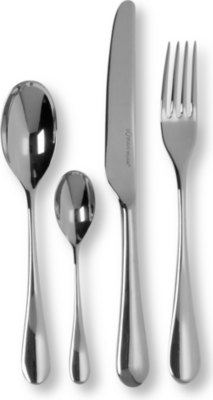 STUDIO WILLIAM Mulberry mirrored stainless steel 16-piece cutlery set