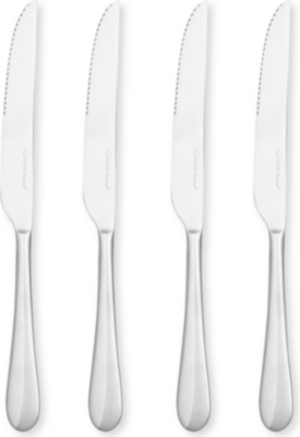 STUDIO WILLIAM Mulberry Mirror stainless steel four-piece steak knife set