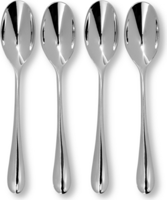 STUDIO WILLIAM Mulberry mirrored stainless steel eight-piece coffee spoon set