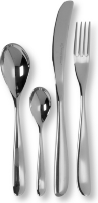 STUDIO WILLIAM Olive mirrored stainless steel 16-piece cutlery set