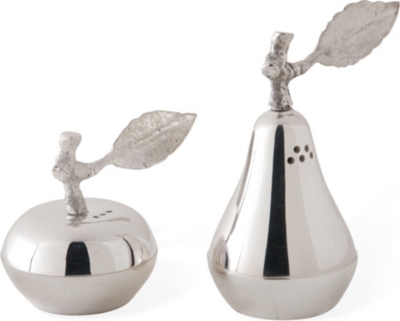 CULINARY CONCEPTS Apple and pear salt and pepper cruet set