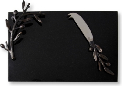 MICHAEL ARAM Olive Branch cheese board and knife