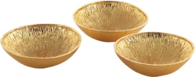 MICHAEL ARAM Lemonwood set of three dishes
