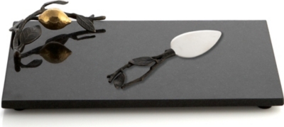 MICHAEL ARAM Lemonwood cheese board and knife set