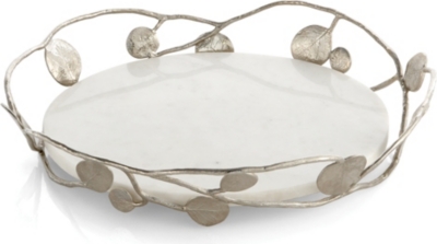 MICHAEL ARAM Botanical Leaf reversible cake and pie stand