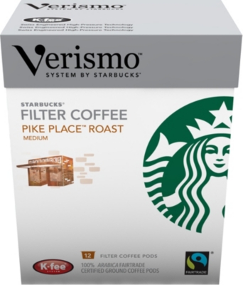 STARBUCKS Verismo™ Pike Place® roast brewed coffee pods