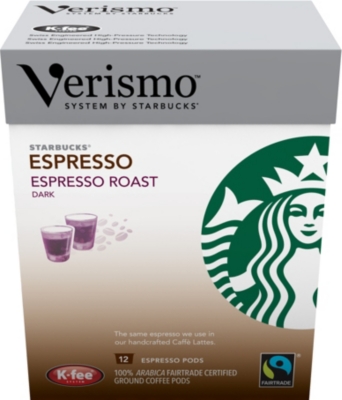 STARBUCKS Verismo™ Espresso Roast Fairtrade espresso pods