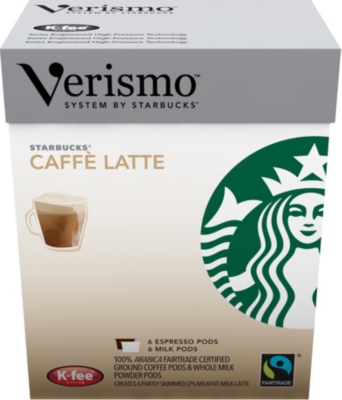 STARBUCKS Verismo™ Caffè Latte Fairtrade pods