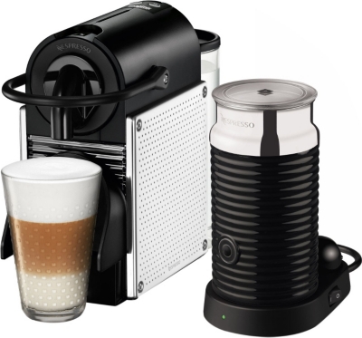 NESPRESSO Magimix Nespresso Pixie coffee machine with Aeroccino chrome