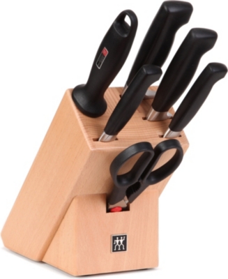 ZWILLING Four Star seven-piece knife block 30cm