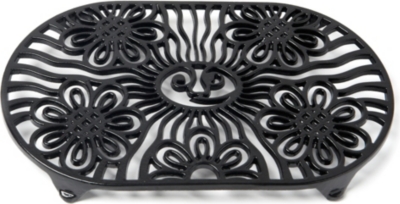 VICTOR Sun and Flower trivet black