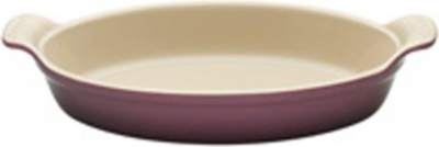 LE CREUSET Stoneware oval gratin dish (Cassis