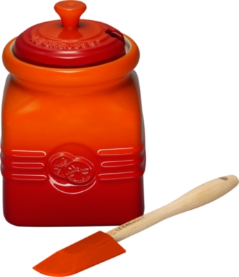 LE CREUSET Stoneware jam jar volcanic