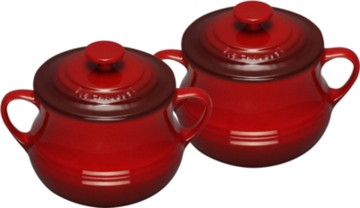 LE CREUSET Stoneware pair of bean pots