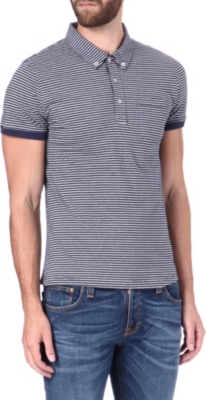 OLIVER SPENCER Striped polo shirt