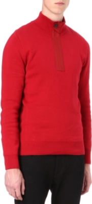 BARBOUR Throttle zipped-neck jumper