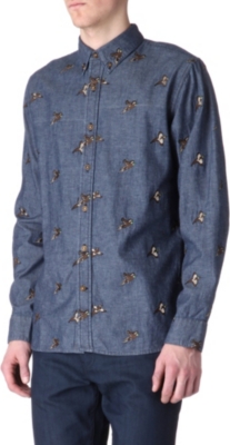 BARBOUR Embroidered pheasant shirt
