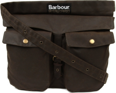 BARBOUR Waxed-cotton retriever bag