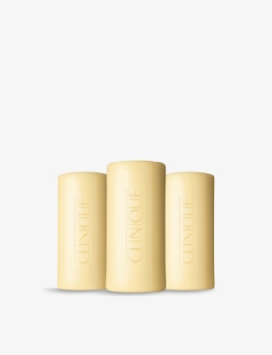 CLINIQUE 3 Little Soaps with Travel Dish