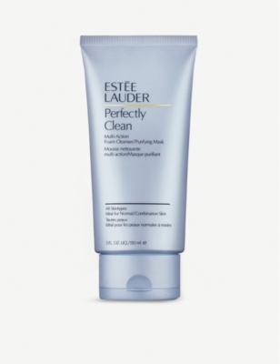 ESTEE LAUDER: Perfectly Clean Foam Cleanser/Purifying Mask 150ml