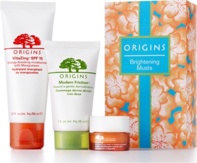 ORIGINS SPECIAL PURCHASE Limited Edition Brightening Musts set