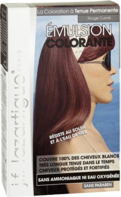 J F LAZARTIGUE Colour Emulsion for Grey Hair in Red Copper 60ml