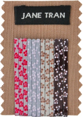 JANE TRAN Pretty petal bobby pin set