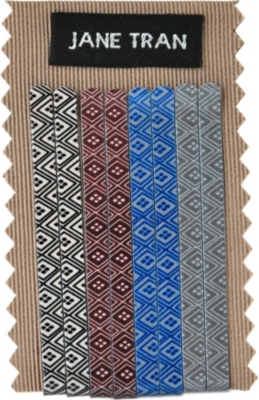 JANE TRAN Mosaic print bobby pin set